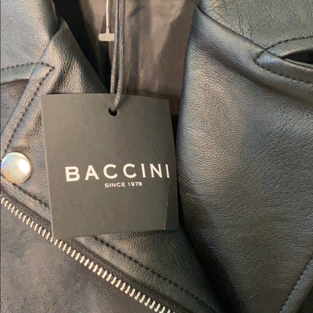 BACCINI FAUX LEATHER JACKET size S NWT - Picture 12 of 15
